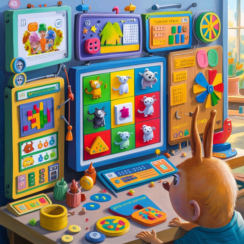 A screenshot or illustration representing an engaging online early childhood education platform, with colorful graphics and interactive features.