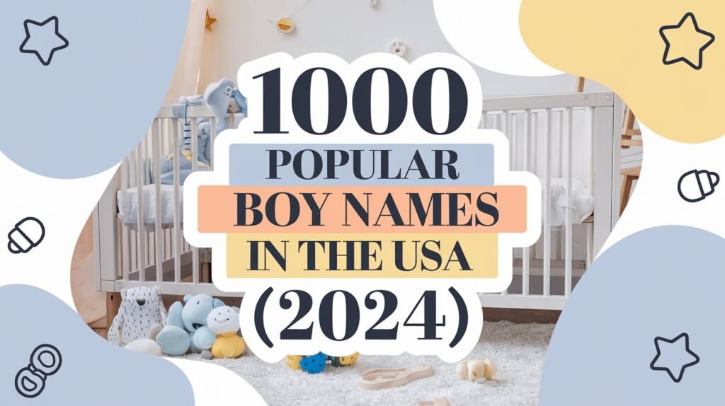 1000 Popular Boy Names in the USA (2024)